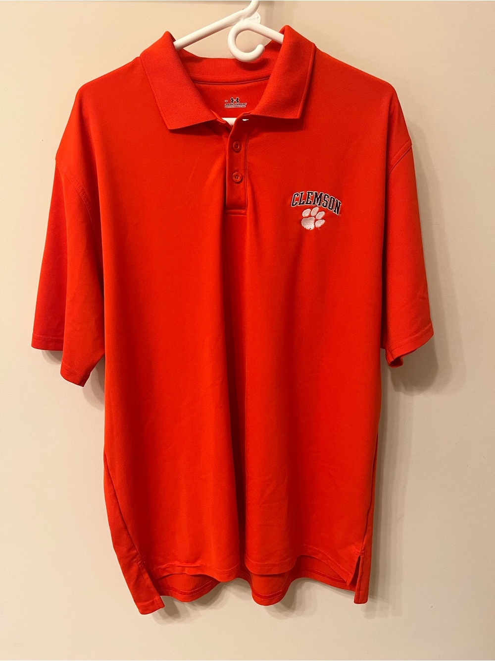 Under Armour Clemson Orange Polo Shirt